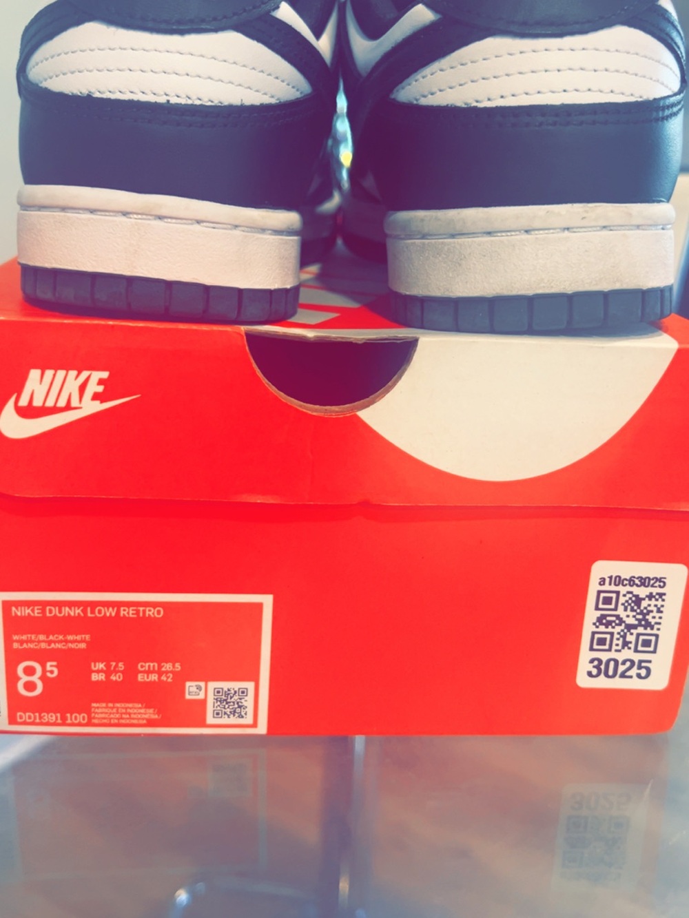 Nike Dunk Low Retro Sneakers - Black & White